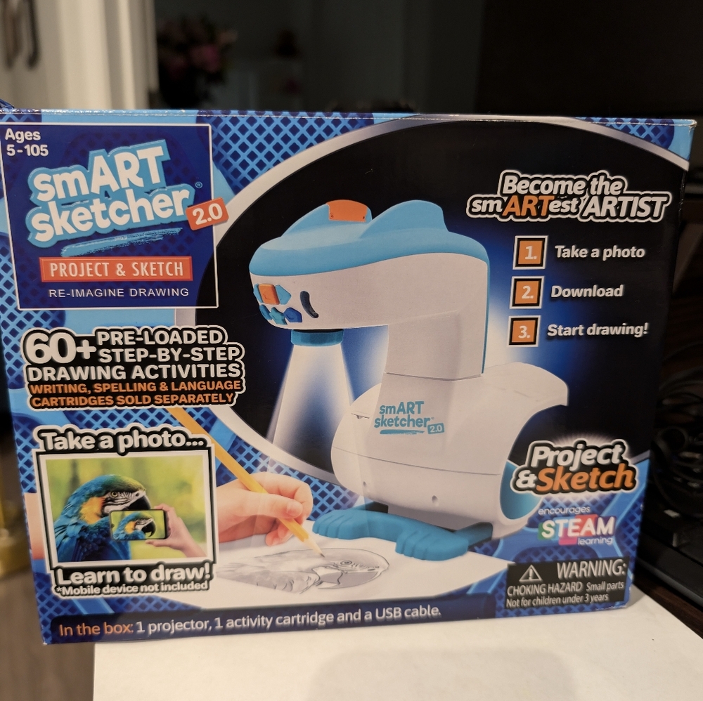 Flycatcher Smart Sketcher 2.0, Teal & White